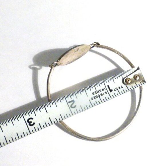 Vintage .925 Alpaca Mexico ABOLONE BRACELET - Picture 7 of 8